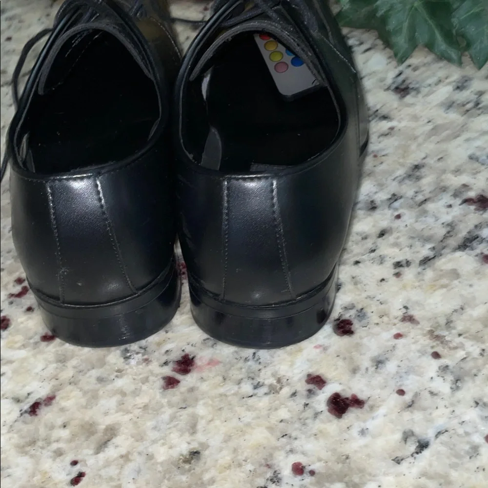 VANGELO Size 9.5 Classic Black Men's Dress Shoes Tie ups Worn 1X to the Prom